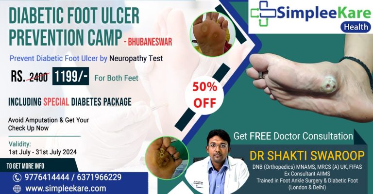 Diabetic Foot Ulcer Prevention Free Camp at SimpleeKare Hospital, Bhubaneswar