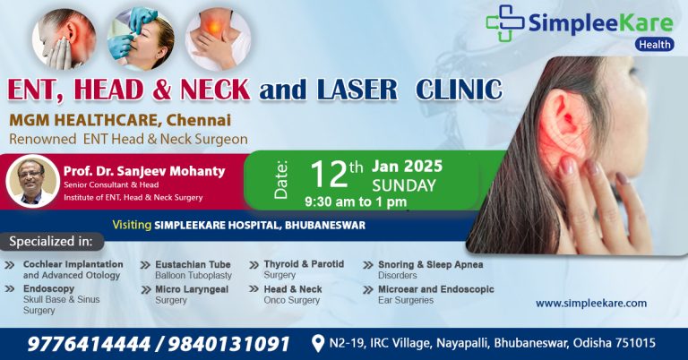 Consult Dr. Sanjeev Mohanty for Expert ENT Care at Simpleekare Hospital in Bhubaneswar