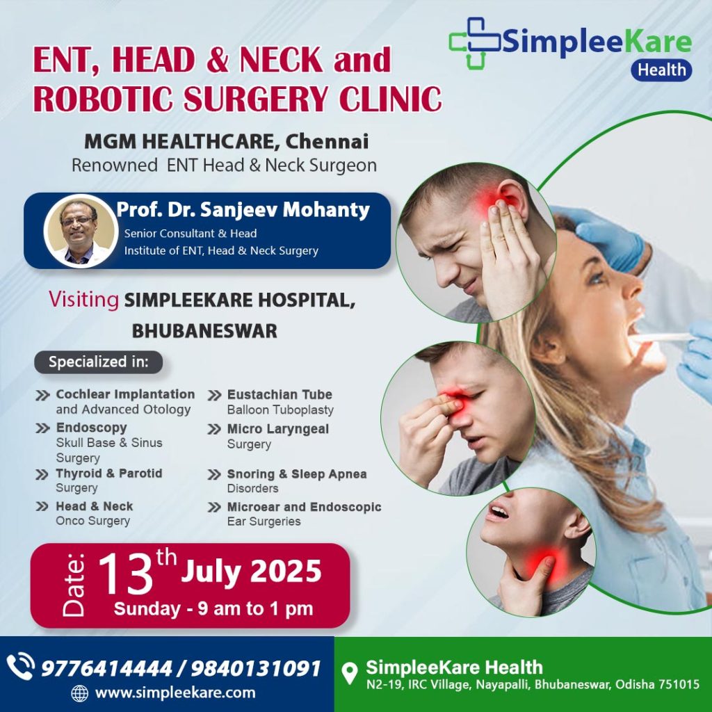 ENT Specialist Dr Sanjeev Mohanty in Bhubaneswar