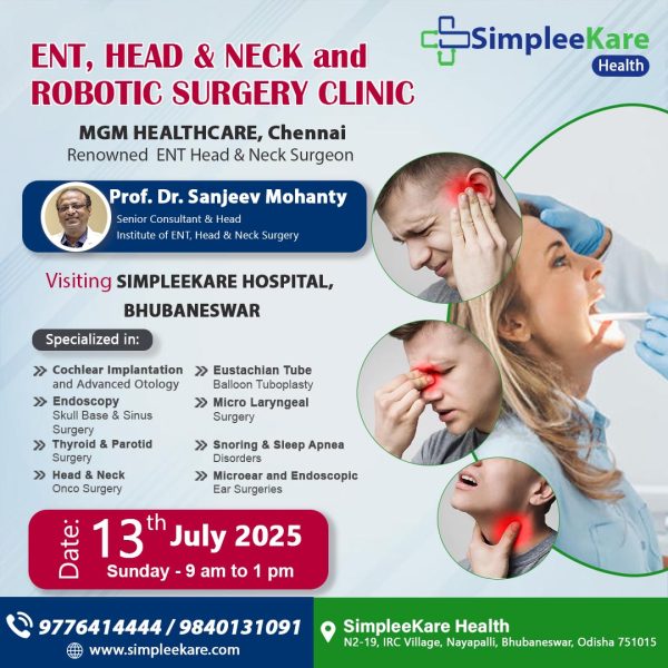 ENT Specialist Dr Sanjeev Mohanty in Bhubaneswar